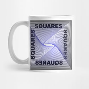 Graphic from twisted squares. Mug